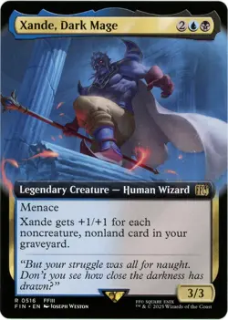 Xande, Dark Mage (Extended Art) 0516 - Final Fantasy - MTG - NM/M - Image 1
