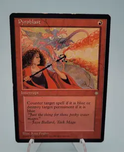 Pyroblast x1 MTG Ice Age Magic Moderate Play MP English - Image 1