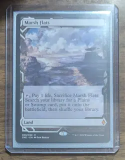 MTG Marsh Flats Non-Foil from Zendikar Rising Expeditions NM - Image 2