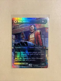 MTG Miles Morales SPM 0200 M NM Borderless FOIL - Image 1