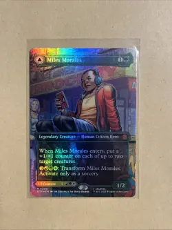 MTG Miles Morales SPM 0200 M NM Borderless FOIL - Image 2