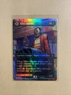 MTG Miles Morales SPM 0200 M NM Borderless FOIL - Image 3