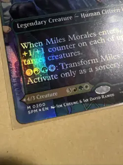 MTG Miles Morales SPM 0200 M NM Borderless FOIL - Image 4