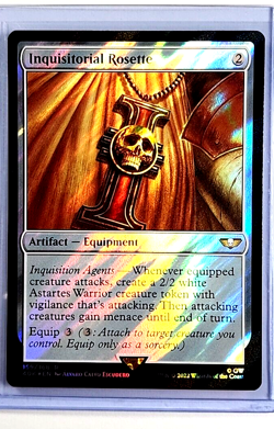 MTG Magic the Gathering Warhammer 40000 40k Surge Foil 159 Inquisitorial Rosette - Image 1