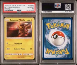 PSA 10 Detective Pikachu SM190 Pokemon Card Black Star Promo 2019 GEM MINT - Image 3