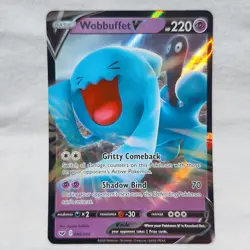 Wobbuffet V 086/202 Swsh01: Sword & Shield Ultra Rare Holo Pokemon TCG - Image 5