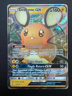 Pokemon Unbroken Bonds: Dedenne GX 57/214 NM - Image 1