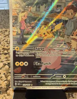 Pokemon 151 Pikachu Illustration Rare 173/165 Full Art Holo NM/M (MEW EN) - Image 2