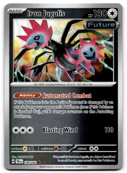 Iron Jugulis Reverse Holo Uncommon SV05: Temporal Forces 139/162 NM Pokemon - Image 1
