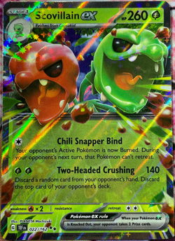 Scovillain ex Double Rare - 022/162 - Temporal Forces Pokemon 2024 - Image 1