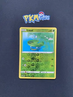 Pokemon TCG Lotad Rebel Clash 007/192 Reverse Holo LP. - Image 1