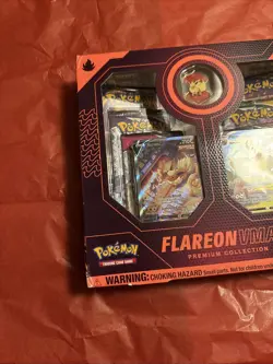 Pokemon TCG: Flareon VMAX Premium Collection Box New Sealed Box - Image 3