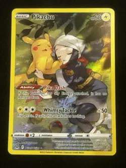MINT! 2022 Pikachu Full Art Trainer Gallery TG05/TG30 Pokemon TCG Lost Origin - Image 1