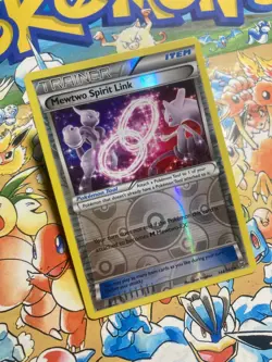 Mewtwo Spirit Link 144/162 Uncommon BREAKthrough Pokemon Reverse Holo TCG - Image 2