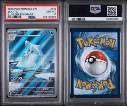 2025 Pokemon SV Black Bolt Beartic Full Art Illustration Rare #110/086 PSA 10 - Image 3