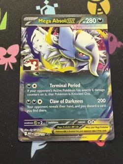 Mega Absol ex Prize Pack Series 8 - Pokemon TCG Mega Evolution 086/132 Stamped - Image 1