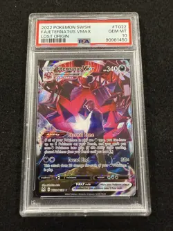 Pokemon Eternatus VMAX Trainer Gallery TG22 from Lost Origins in a PSA 10 !! - Image 1