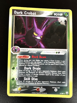 Dark Crobat 3/109 Rare Holo EX Team Rocket Returns Pokemon TCG - LP - Image 1