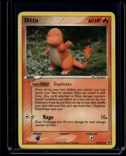 Pokemon TCG Ditto Charmander 37/113 Delta Species MP/HP - Image 1