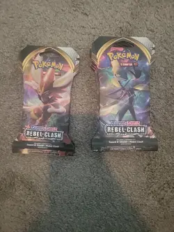 Pokemon TCG Sword and Shield Rebel Clash Sleeved Booster Pack, Sealed - Image 1