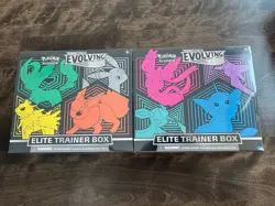 Pokemon Evolving Skies Sword Shield Elite Trainer Box ETB Set of 2, Sealed - Image 1