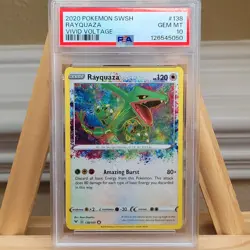 Rayquaza Amazing Rare #138/185 PSA 10 Vivid Voltage Gem Mint Pokemon Graded Card - Image 1