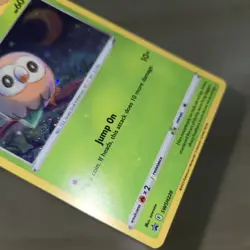 STAR SKY WHOLE SWIRL 🌀💫 HOLO BLEED ERROR Rowlet SWSH220 Cosmos Holo Promo Card - Image 3