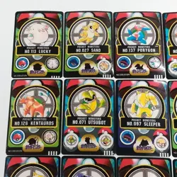 Japanese Pokemon Bandai Sealdass 1997 Set of 24 Sticker Cards - Image 3