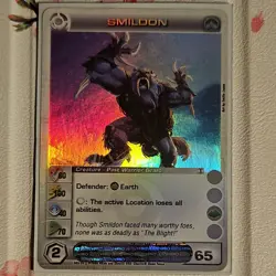 Chaotic TCG Smildon Holo Creature Card #65 Dawn of Perim Past Warrior Beast - Image 1