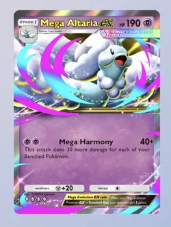 Mega Altaria ex ♢♢♢♢ Pokemon TCGP TCG Pocket English ENG Digital Trading Card - Image 1