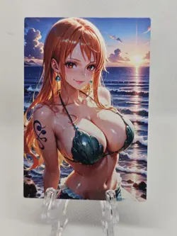 Nami One Piece Waifu Anime Card - Image 1
