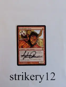 1x Firedrinker Satyr - Theros - Signed by Anthony Palumbo - MTG - Image 1