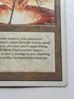 Mana Vault Revised Edition Rare DMG -MTG Magic The Gathering - Image 5