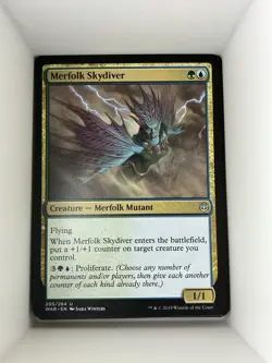 Merfolk Skydiver [War of the Spark] Magic MTG. M7 - Image 1