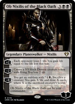 Ob Nixilis of the Black Oath Commander Masters NM Rare - Image 1