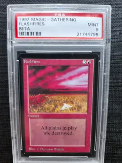 Beta Flashfires PSA 9 MTG 1993 Magic the Gathering - Image 1