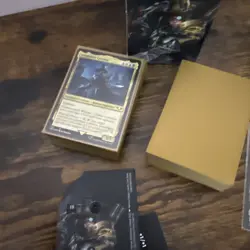 MTG Warhammer 40k Forces of the Imperium Commander Deck dragonSleeves inc (USED) - Image 4