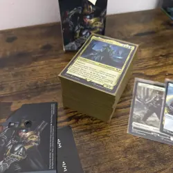 MTG Warhammer 40k Forces of the Imperium Commander Deck dragonSleeves inc (USED) - Image 5