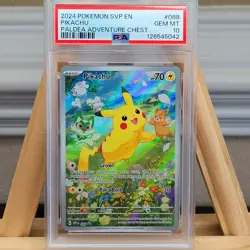 Pikachu Full Art Promo #088 PSA 10 Paldea Adventure Chest Gem Mint 10 Pokemon - Image 1