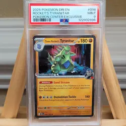 Pokemon Center Team Rockets Tyranitar #096 Black Star Promo Psa 9 Graded Pokemon - Image 1