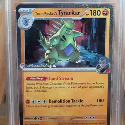 Pokemon Center Team Rockets Tyranitar #096 Black Star Promo Psa 9 Graded Pokemon - Image 2