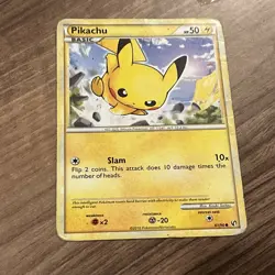 Pokemon TCG Pikachu Undaunted 61/90 Regular LP. - Image 1