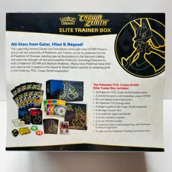 Pokemon Crown Zenith Elite Trainer Box Sword & Shield ETB Factory Sealed - Image 4