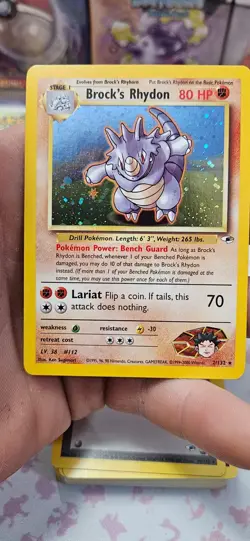 Vintage Pokemon Gym Heroes BROCK Theme Deck - open/complete - Image 2