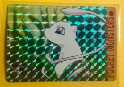 MEW WEEDS Pokemon Pocket Monsters Japanese Vending Prism Sticker Holo Foil LP - Image 1