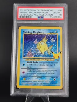 Pokemon - Shining Magikarp -Celebrations Classic - 66/64 - Holo- PSA 10 Gem Mint - Image 1