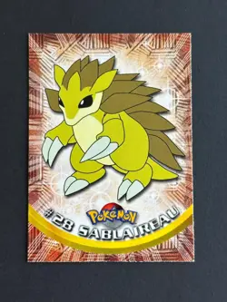 Pokemon - TV Animation - TOPPS - #28 Sablaireau - Blue Logo - Neuf - FR - Image 1