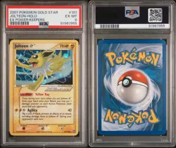 Pokemon Jolteon Gold Star 101/108 PSA 6 EX-MT EX Power Keepers Holo Rare 2007 - Image 3