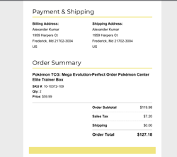 Pokemon TCG: Mega Evolution Perfect Order PKC Center Elite Trainer Box PRESALE - Image 2