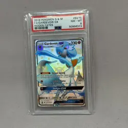 Pokemon - Sun & Moon - Hidden Fates - Gardevoir GX #SV75, Full Art, PSA 8 - Image 1